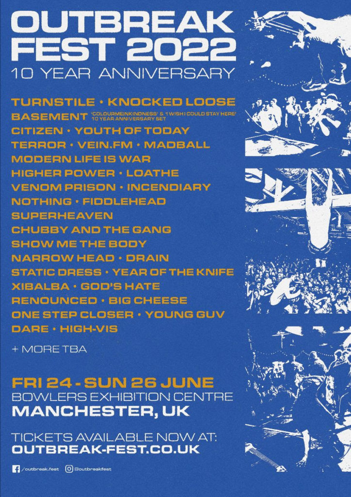 Outbreak Festival announces lineup for 2022, confirms Knocked Loose and